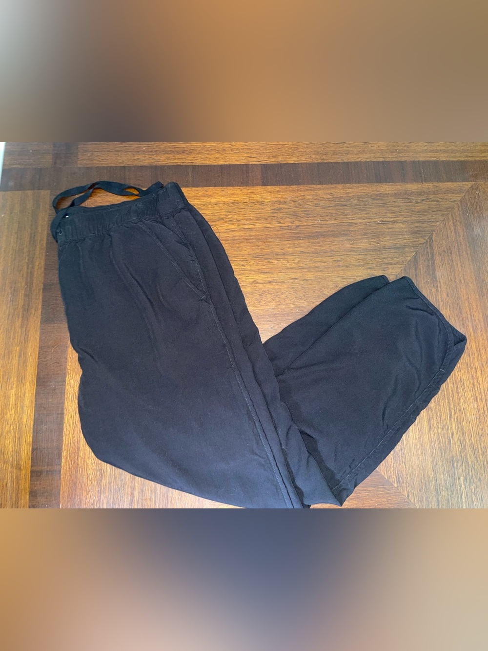 Madewell Women’s Small Black Pull On Tapered Pants Drawstring Elastic Waist